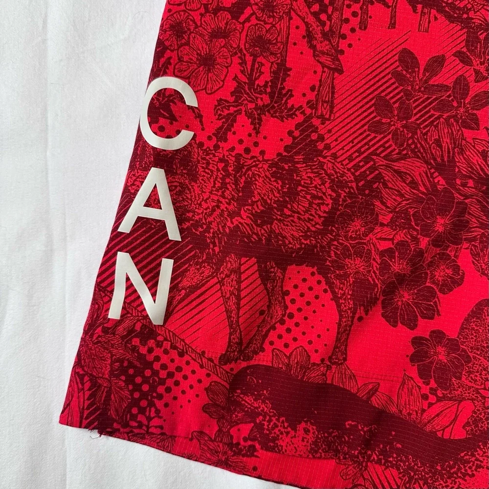 SOLD - Lululemon Team Canada WovenAir HR  Short 6" Sz 10 Spicy Dark Sport Red - Picture 3 of 8